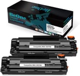 2X 78A Ce278A Cartouches De Toner Compatibles Pour Hp Laserjet Pro Mfp M1536 M1536Dnf P1560 P1566 P1600 P1606 P1606Dn (2 Noir)[DYJ073876]