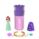 Disney Princess Small Doll Royal Color Reveal with 6 Surprises Including Scented Ring and 4 Accessories (Dolls May Vary), Garden Party Series, HXH16