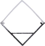 Heitronic Profilé d'angle en Aluminium pour la Construction, Cache Opale, avec 1 Paire d'embouts, 4 Clips de Montage HEI-24418