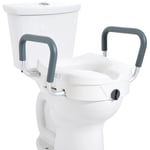 Vevor - Rehausseur de Toilette 127 mm de Haut, Siege de Toilette Sureleve Charge 158,7 kg, Installation a Verrouillage Rotatif, pour Toilettes Rondes