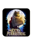 THE EXTRA PURRESTRIAL Coaster: ET alien cat 80s retro sci fi movie fan fun gift