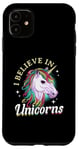 iPhone 11 Unicorn rainbow - I believe in unicorns Case