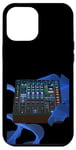 Coque pour iPhone 12 Pro Max Disc Jockey Space Age Console de mixage audio Mix DJ