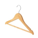 1x Brown Wooden Kid's Hanger Baby Children Coat Clothes Hangers Trouser Bar