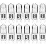 Bluedeer - 12 pièces G9 Lampes halogènes, ampoules G9 230V 28W 480lm, 2800K blanc chaud, ampoules à capsule dimmable, sans scintillement [Classe