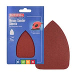 Faithfull AOMOUSEA Assorted Hook and Plain Loop Mouse Sander Sheet - Red