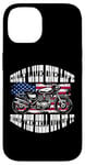 iPhone 14 One Life Ride The Hell Out Of It US Flag Motorcycle Biker Case