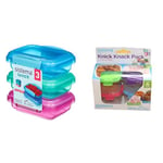 Sistema Lunch Food Storage Containers | 200 ml | Small Snack Pots | BPA-Free Plastic | Assorted & Knick Knack Pack TO GO Small Food Containers | Stackable Storage Containers with Lids | 62 m