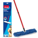 Vileda Balai Microfibre Flip Mop Pet Pro, Rouge, Grand