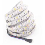 12W/m RGB+CW LED strip - 5 meter, IP65, 60 LED per. meter, 24V