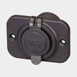 1852-Marine USB-uttag 1852-Marine, infällt, svart, 1 + 2.1 A, USB-A USB-A, med lock