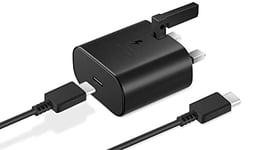 IAKTD Samsung Fast Charger, 25W USB C Charger Fast Charger Plug with 6.6FT USB C Cable for Samsung Galaxy S23/S23+/S23 Ultra/S22/S22+/S22 Ultra/S21/S21+/S21 Ultra/S20/S20+/S20 Ultra/Note 20/Note 10