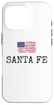 Coque pour iPhone 16 Pro Santa Fe City, États-Unis, drapeau, État, voyages, États-Unis, Amérique, femmes, hommes