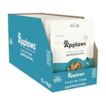 Applaws Friandises pour Chat 100% Naturelles, Filet de Thon Lyophilisé - Pack de 12 Sachets de 10g