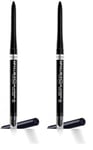 L’Oréal Paris, Crayon Eyeliner Mine Rétractable, Tracé Précis, Longue Tenue, Waterproof, Résiste aux Frottements, Sans Transfert, Infaillible Grip Liner, Couleur : Intense Black (Lot de 2)