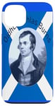 Coque pour iPhone 13 Robbie Burns - En bleu Oidhche Bhlas Burns And Saltire