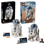 LEGO Star Wars Build Together Droid Bundle, Includes 2 R2-D2 Models: (75308) Set for Adults, and (75379) Building Toy for boys & Girls, with Character Minifigure and Display Plaques, Memorabilia Gift