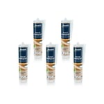 Bostik - Mastic acryl parquet chêne clair 300ml x5 - Chêne