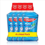 Colgate Plax Mouthwash, Cool Mint Mouthwash with 24/7* Plaque Protection, Alcohol Free Mouthwash** with Fluoride, Vegan Mouthwash, Multipack, 4 Pack, 500ml Bottles