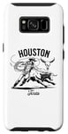 Coque pour Galaxy S8 Houston Texas Rodeo Bull Rider Steer Wrangler Cowboy