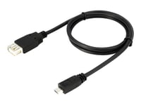 Hp Usb Sovitin Micro-usb B Usb A Musta