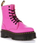 Dr Martens Jadon Pisa 8 Eyelet Side Leather Platform Womens Boot Pink UK 3 - 12