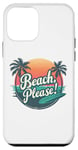 Coque pour iPhone 12 mini Chemise Beach Please Tropical Sunset Surfboard Vacation Vibes