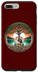 Coque pour iPhone 7 Plus/8 Plus Folk Music In Nature By A Lake Guitare acoustique hippie