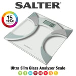 Salter 9141 WH3R Digital Bathroom Scale – Glass Analyser Scale, Weighing Scales