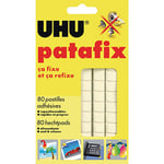 Uhu Bandes prédécoupées de 80 pastilles Patafix Blanche - Etui 6 bandes