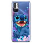 ERT GROUP mobile phone case for Xiaomi REDMI NOTE 10 5G / POCO M3 PRO original and officially Licensed Disney pattern Stitch 001 adapted to the shape of the mobile phone, partially transparent