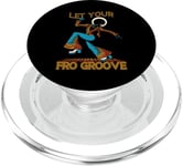 Let Your Fro Groove Retro 70s Music Afro Disco Funky PopSockets PopGrip for MagSafe