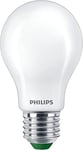 Philips ampoule LED Ultra Efficient Classe A, 40W, culot E27, Blanc chaud 2700K, dépolie, verre