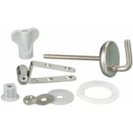 Fixation abattant wc, pièce détachée pour abattant wc Fix Clip avec fixation inox, Kit de 15 fixations pour abattant wc, acier inoxydable, mat