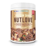 ALLNUTRITION Nutlove Sugar Free Protein Shake Powder - Meal Replacement Shake with Buttermilk - Whey Protein Powder - Low Calorie Snacks - Chocolate & Hazelnut