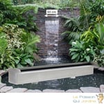 Le Poisson Qui Jardine - Cascade - Lame D'Eau 60 cm Inox Pour Bassin De Jardin