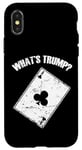 Coque pour iPhone X/XS Qu'est-ce que Trump? Euchre Jeu de cartes