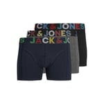 Jack & Jones Mens Cotton Stretch Boxer Shorts Underwear for Men Pack Of 3