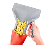 Fritösskopa Pommes frites klass Plastsked Friteringsskopa med H - Perfekt Gray one size