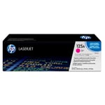 HP CB543A 125A Original LaserJet Toner Cartridge, Magenta, Single Pack Standard 