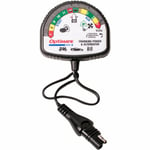 Laddningstestare tecmate - Optimate test cranking & alternator svart vit battery tester