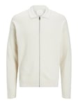 JACK & JONES Men's Jprccspring Perfect Knit Cardigan Sn Sweater, Almond Milk, L