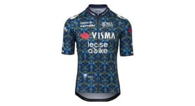 Maillot manches courtes agu team visma lease a bike   tour de france 2024   bleu