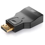 deleyCON Displayport vers VGA Adaptateur - Câble Adaptateur Prise DP Prise Displayport vers Prise VGA Contacts Plaqués Or pour TV Projecteurs Ordinateurs Portables Notebooks