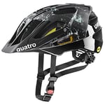 uvex quatro cc MIPS - secure mountain bike helmet for men & women - MIPS system - adjustable shield - black-jade matt - 52-57 cm