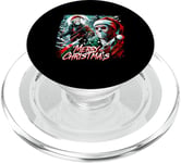 Merry Christmas Festive Slasher Candy Cane Menace PopSockets PopGrip for MagSafe