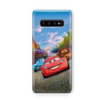 ERT GROUP Coque de téléphone Portable pour Samsung S10 Original et sous Licence Officielle Disney Motif Cars 001 Parfaitement adapté à la Forme du téléphone Portable, Coque en TPU