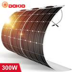 Dokio - 300w monocristallin Panneau solaire flexible pour Caravane/Auto/Camping