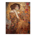 Artery8 The Dreamers Gustav Klimt Inspired Portrait Of A Woman Extra Large XL Wall Art Poster Print