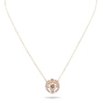 Swarovski Rose Gold Crystal Sparkling Dance Necklace Ladies Jewellery - NEW